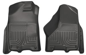 Dodge Ram 1500 Front Floor Liners - Husky Liners - WeatherBeater - Black - `09-`10